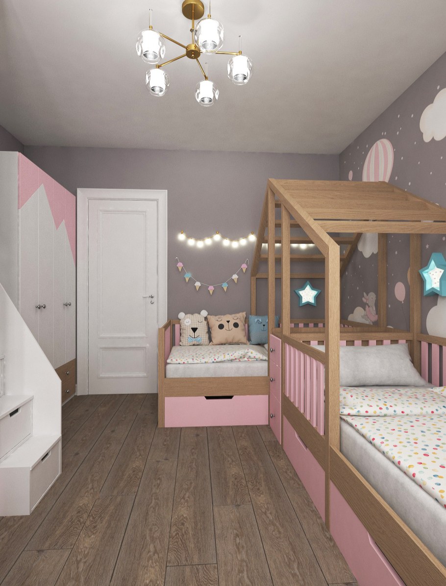 Детская комната для двух сестер