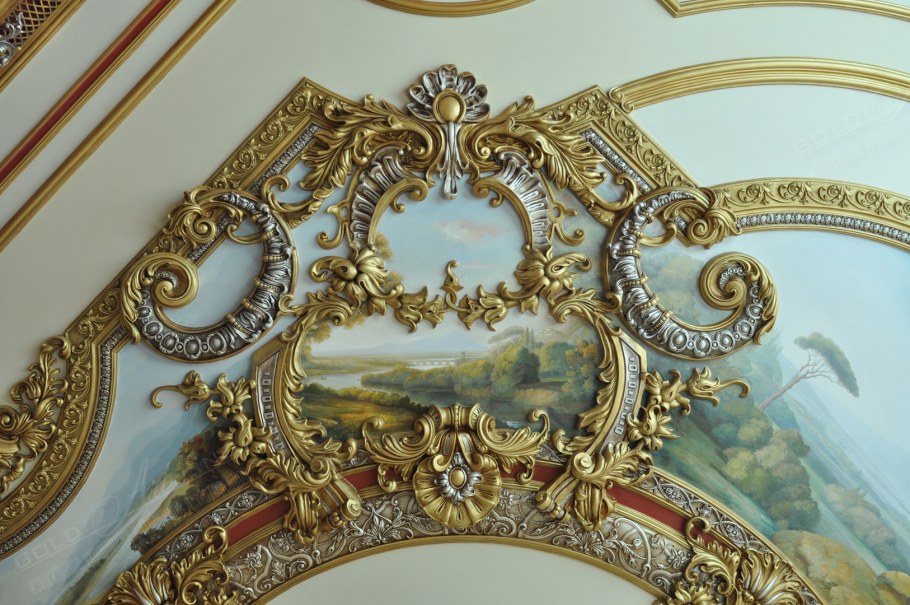 Патинирование гипсовой лепнины