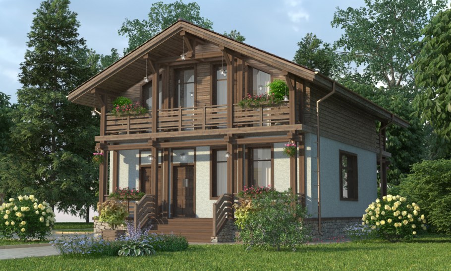 Дом Шале проекты двухэтажных домов 150 кв.м