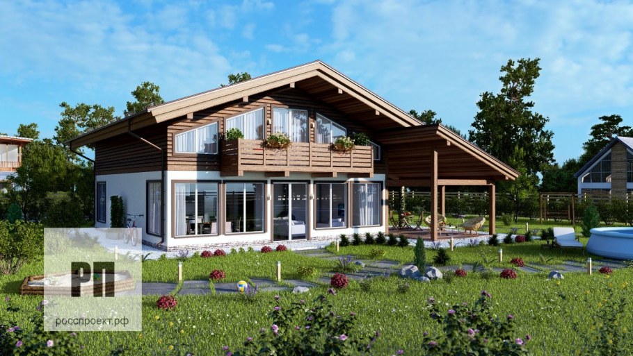 Двухэтажный Шале с террасой