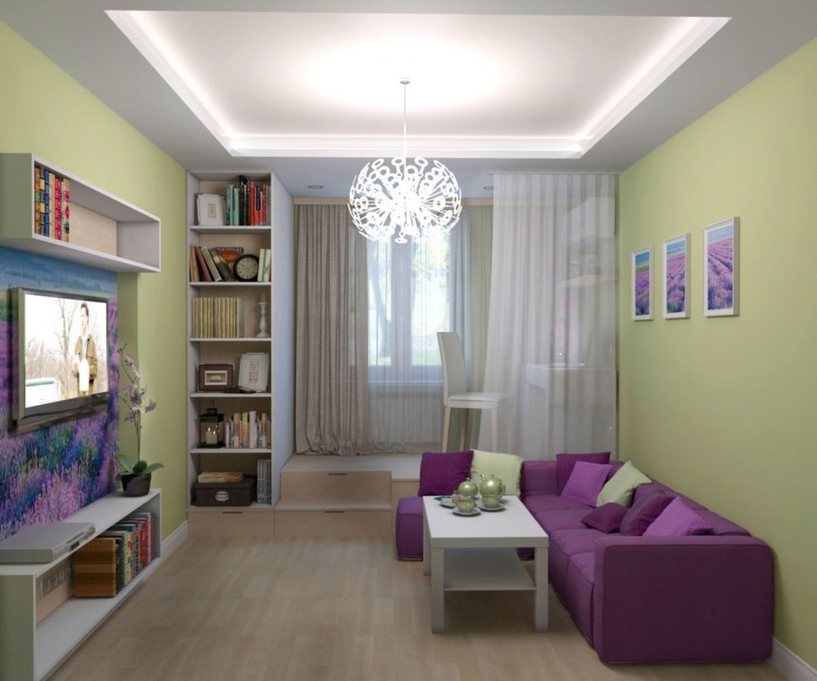 Интерьер малогабаритной гостиной