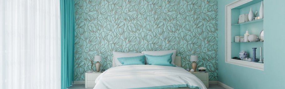 Мятная спальня