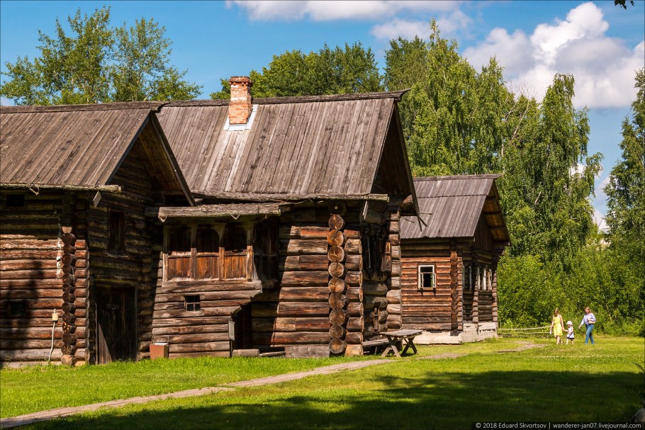 Срубные избы древней Руси