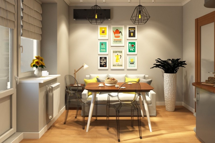 Декор столовой зоны на кухне