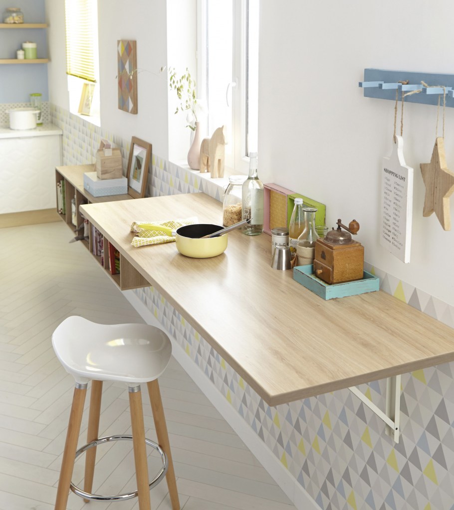 Подвесной стол на кухню