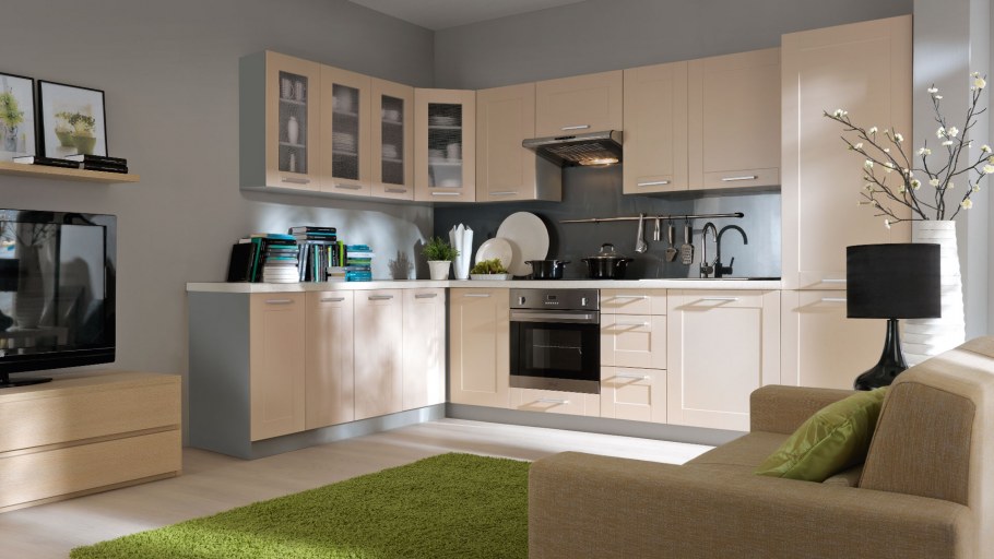 Кухня шоколадного цвета