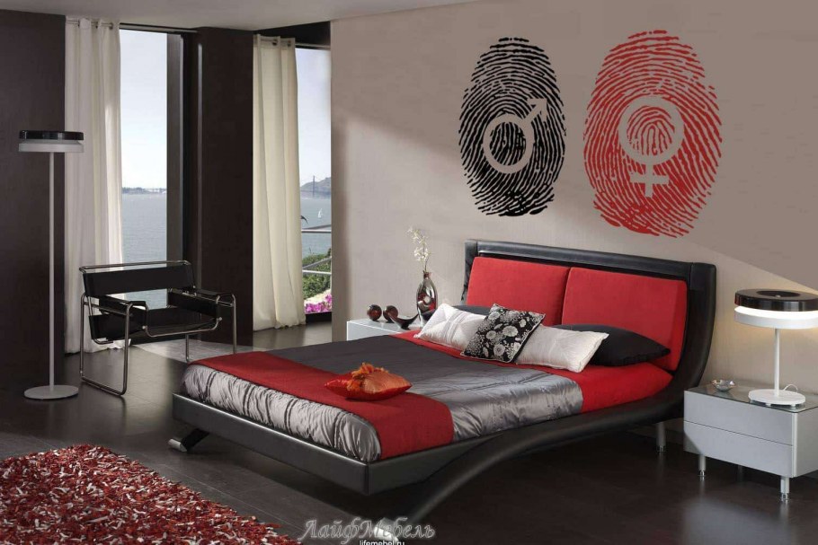 Терракотовая спальня