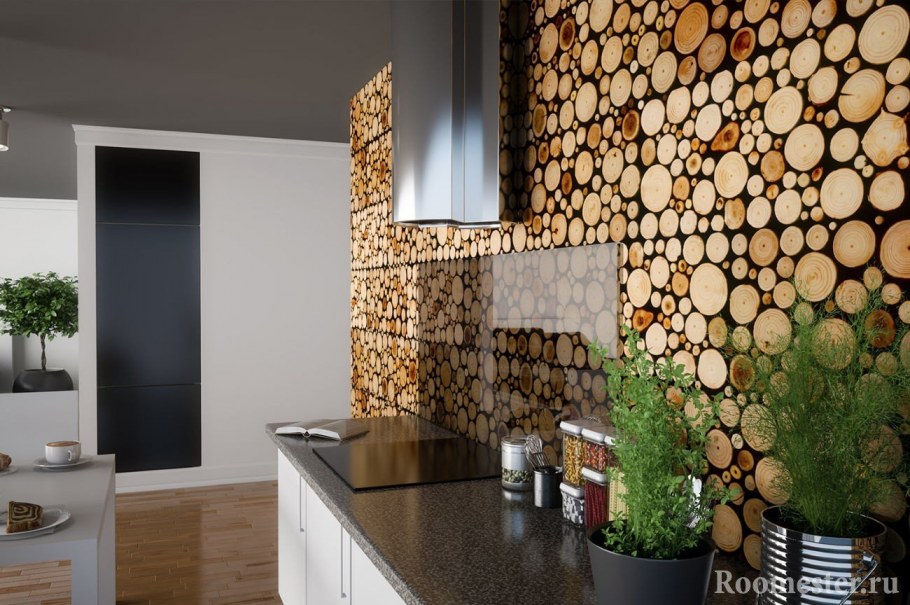 Украшение стены на кухне