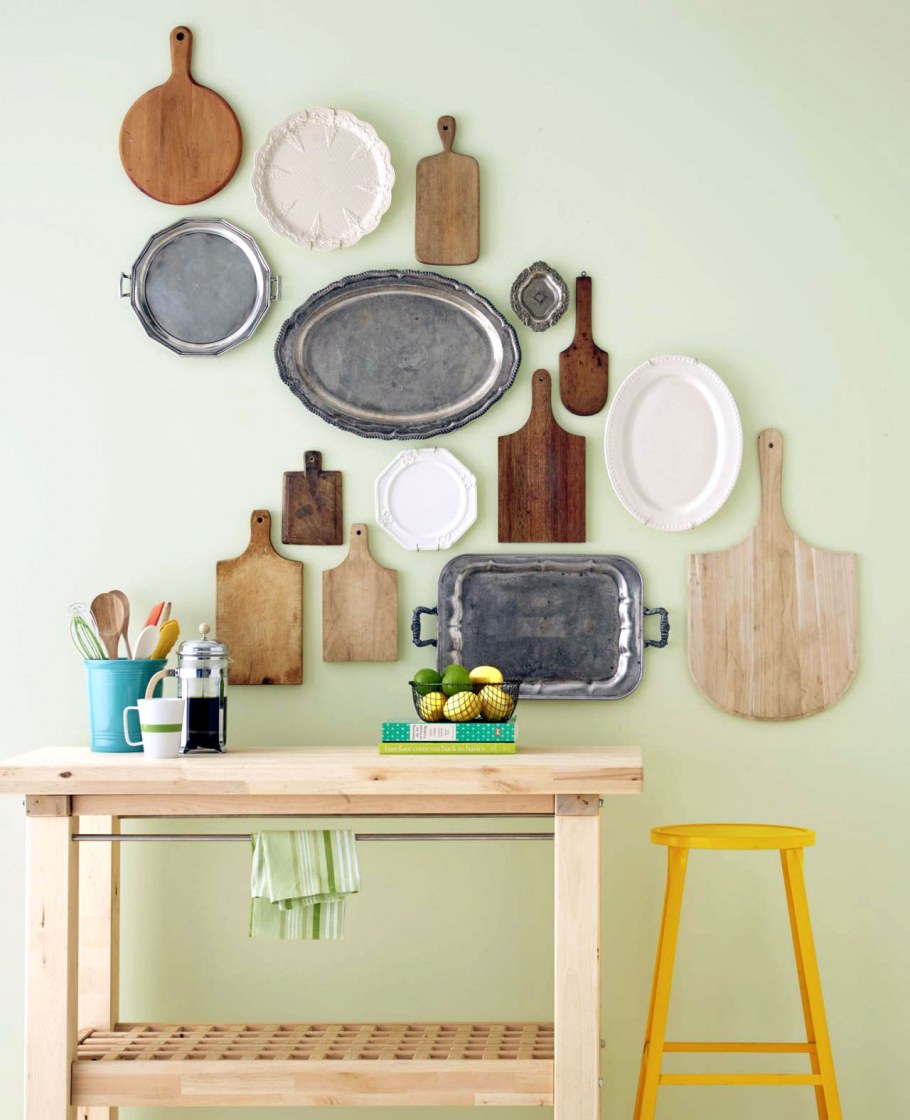 Украшение стены на кухне