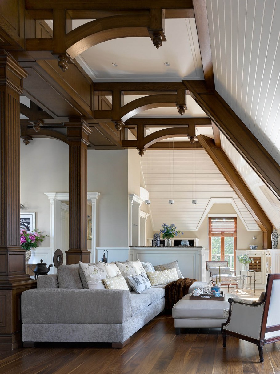 Фальшбалки в интерьере лофт