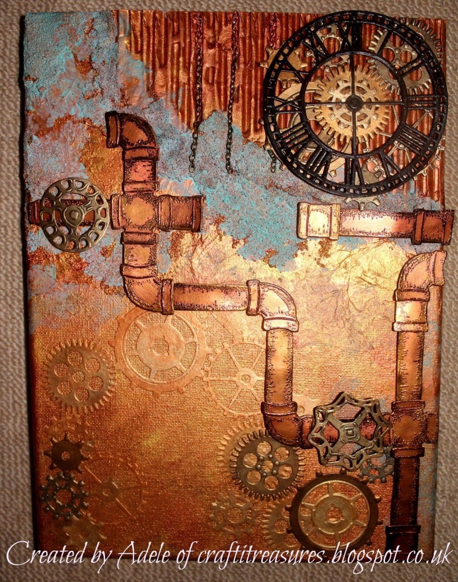 Стена в стиле стимпанк