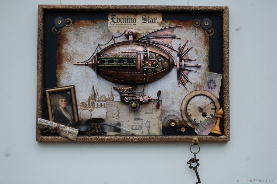 Сказочные часы в стиле стимпанк