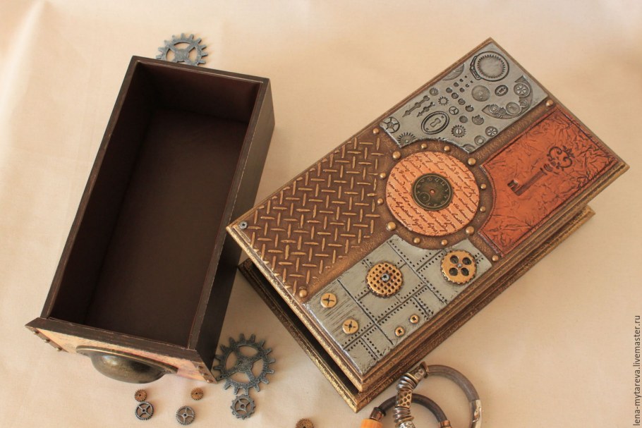Коробочка в стиле стимпанк