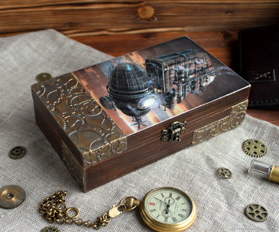 Купюрница в стиле стимпанк