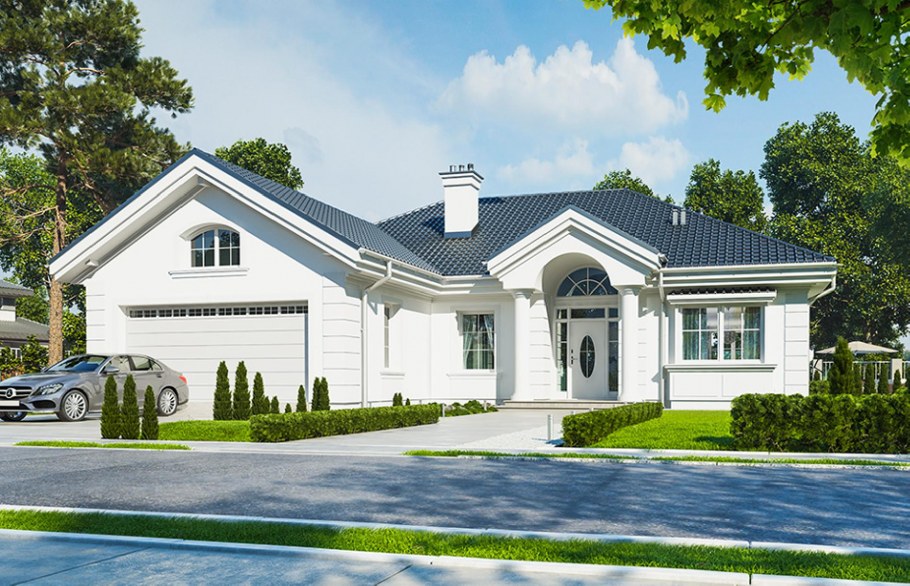 Дом 200 кв м одноэтажный с гаражом