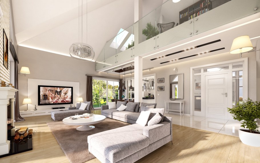 Одноэтажная усадьба Неоклассика