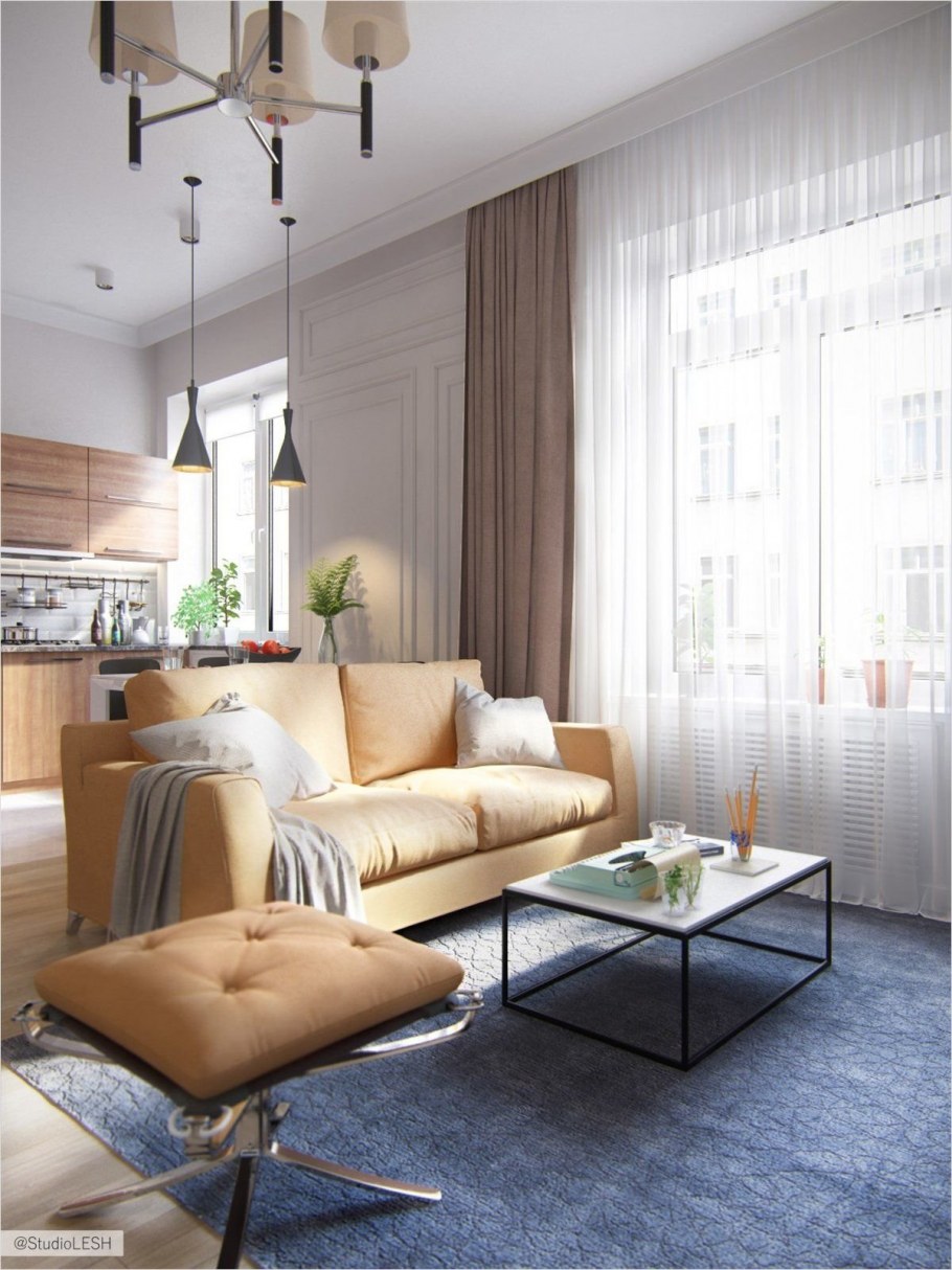 Светлый интерьер квартиры