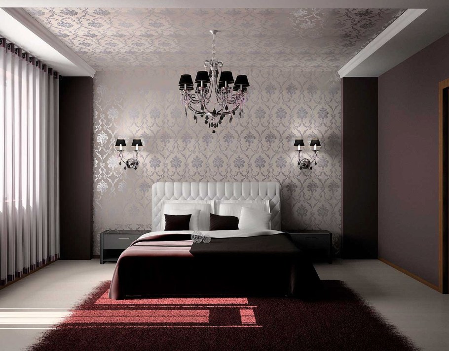 Обои компаньоны в интерьере спальни