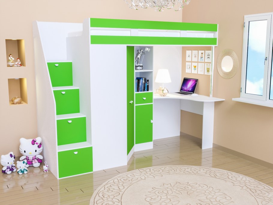 Кровать-чердак Golden Kids 5