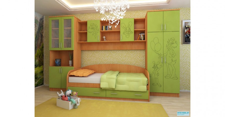 Детская Бемби комплект мебели Нарус