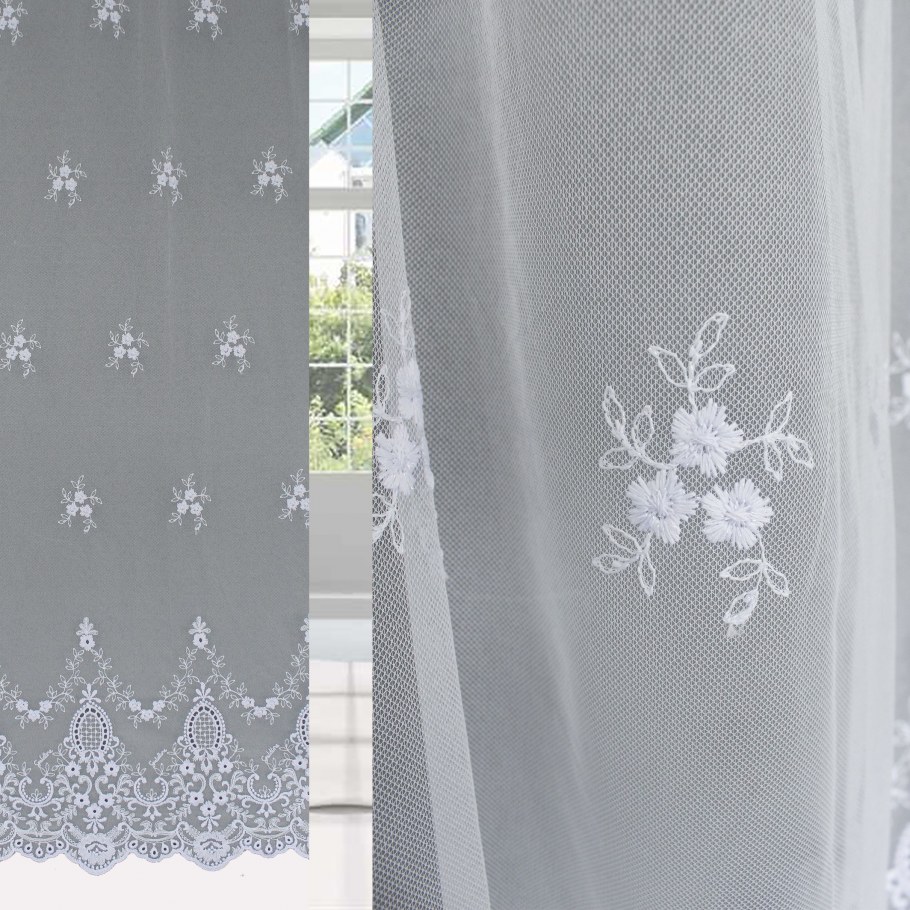 Микросетка вышивка турецкая тюль