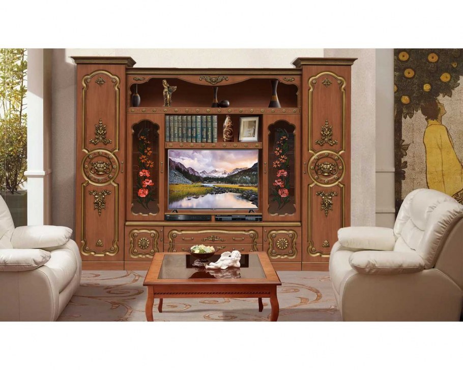 Стенка Джулия Аристократ+патина золото