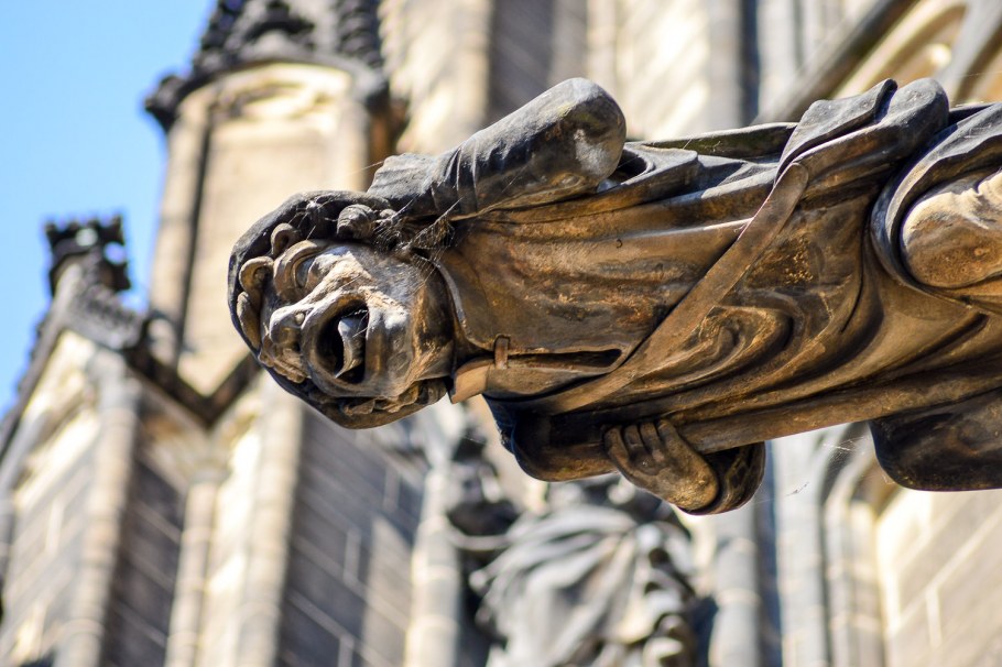 Реймсский собор Гаргульи