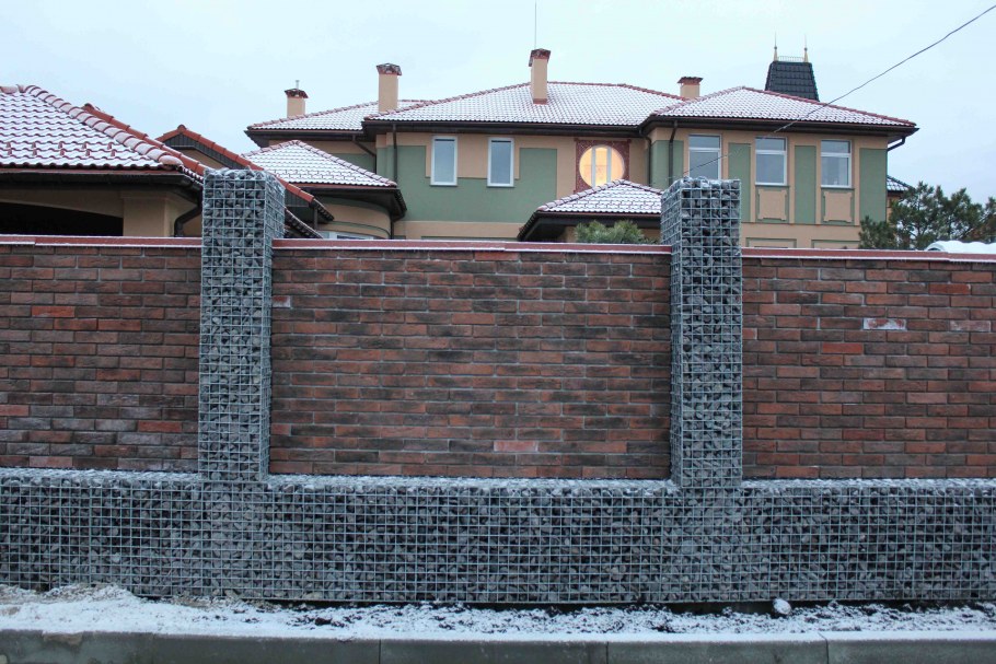 Габионы столбы