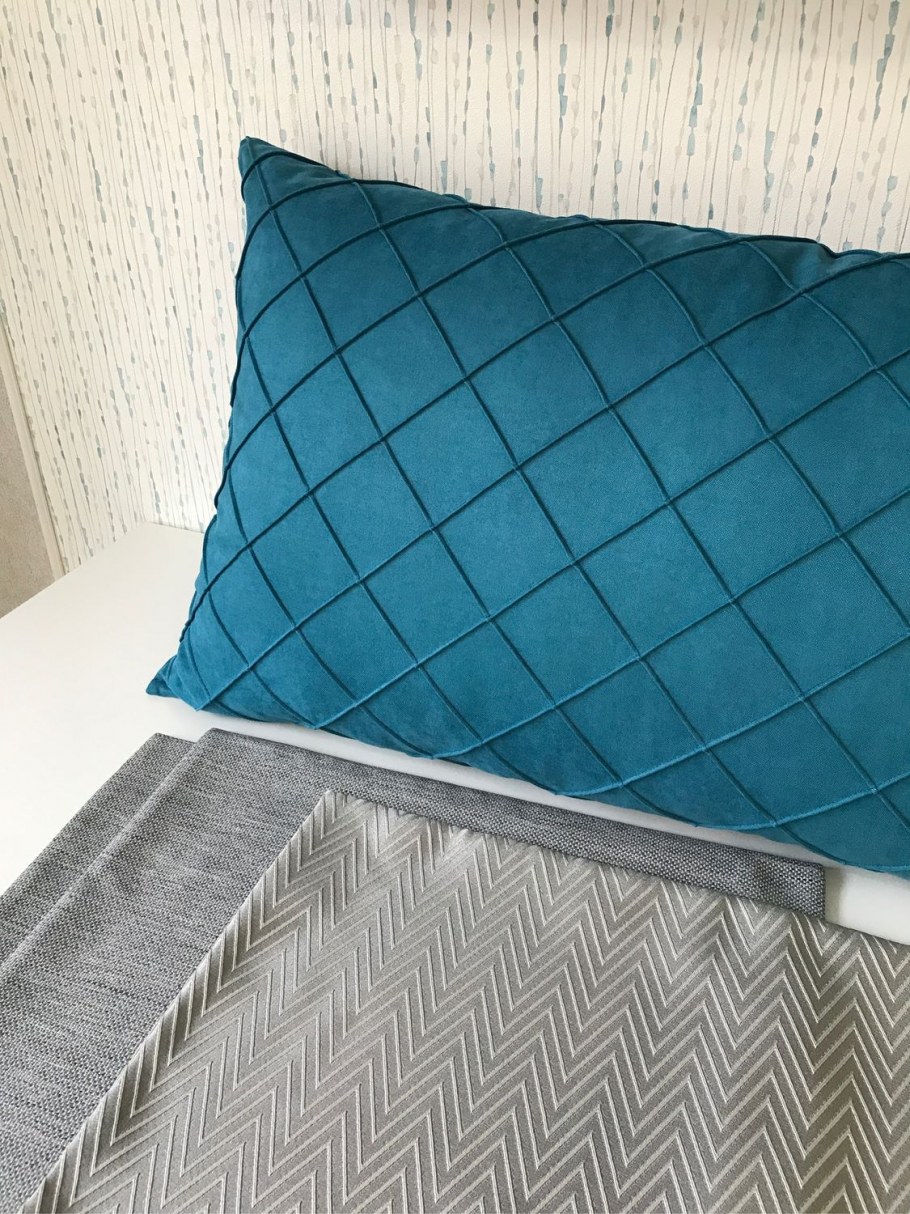 Подушки сине серые своими руками