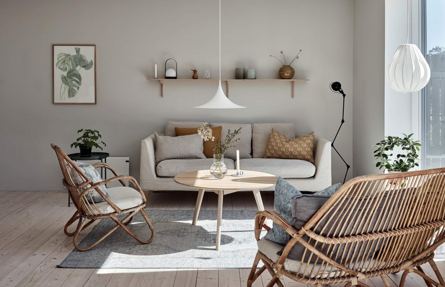 Интерьер из фанеры Скандинавский стиль