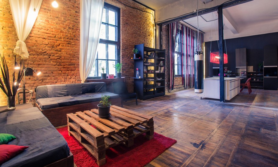 Эколофт в интерьере