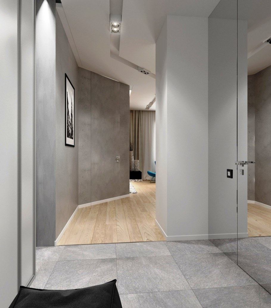 Белый мраморный коридор