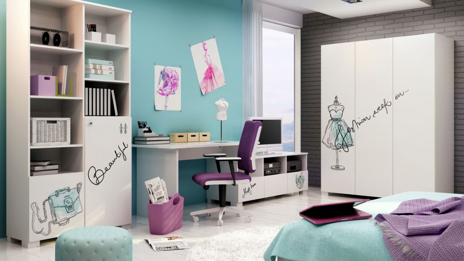 Подросткокая комната доя дев