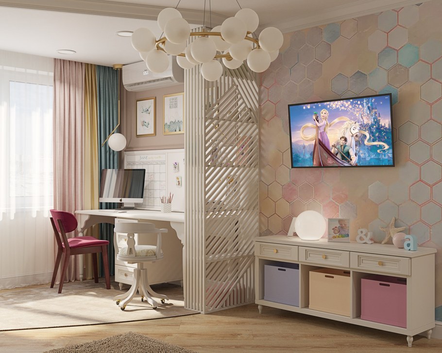 Детская в пастельных тонах для мальчика