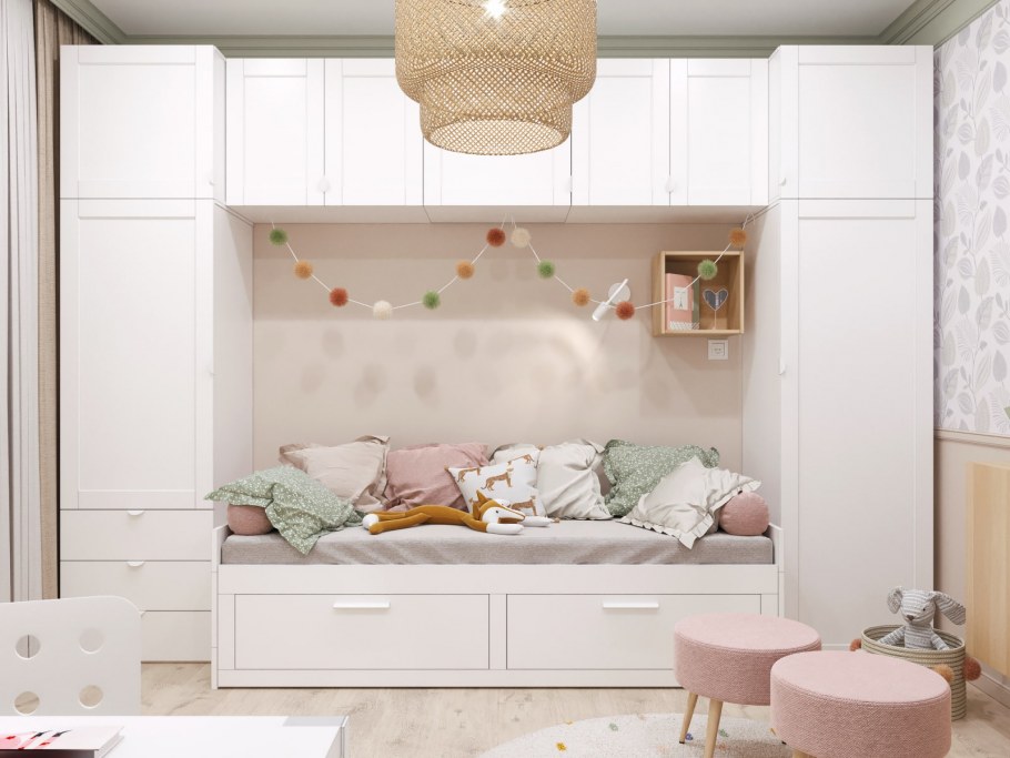 Детская в розовых тонах