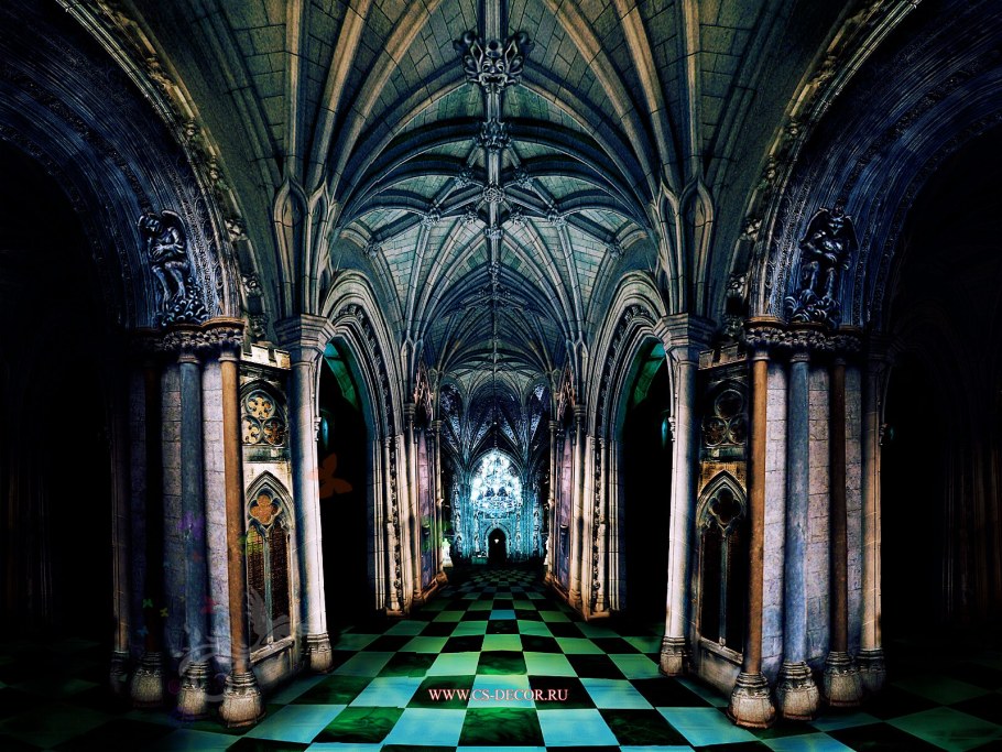 Замок Бастинды интерьер Готика