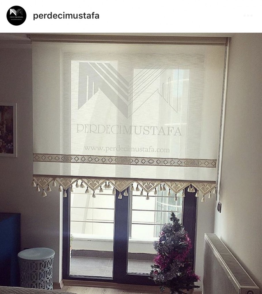 Римские шторы с резным краем