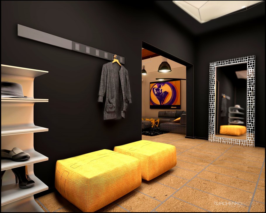 Прихожая в арт стиле