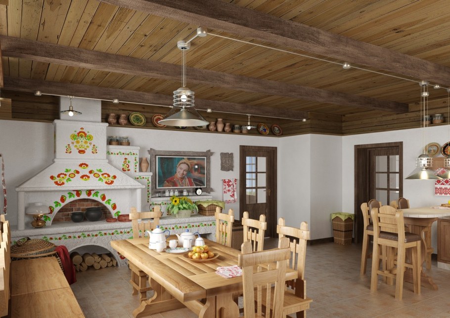 Кухня в русском стиле