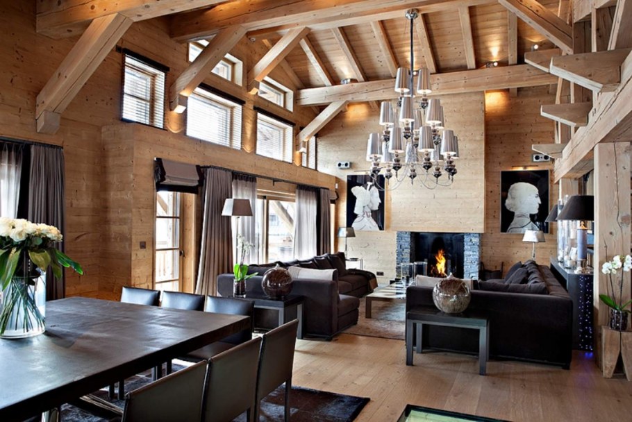 Шале Куршевель потолок