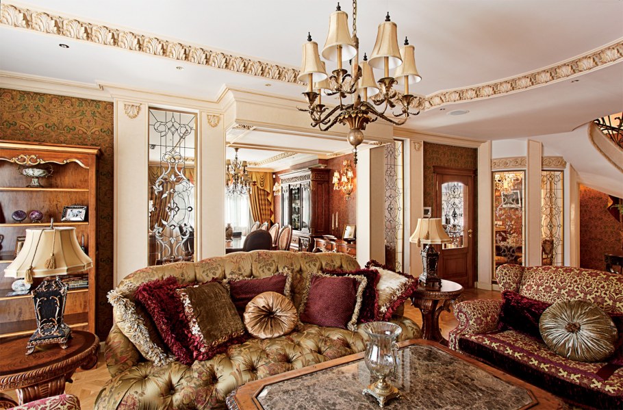 Интерьер Ампир Эклектика