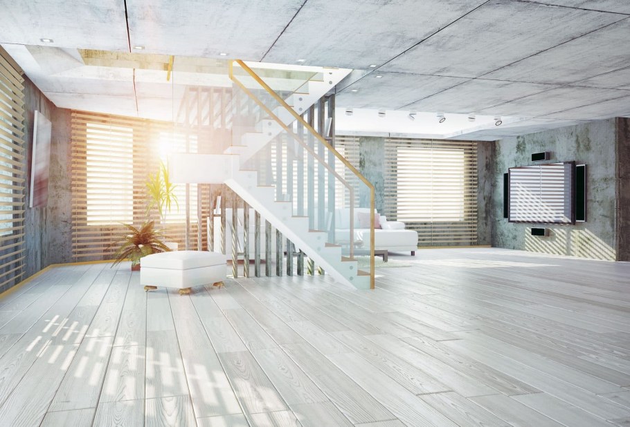 Ламинат в интерьере лофт