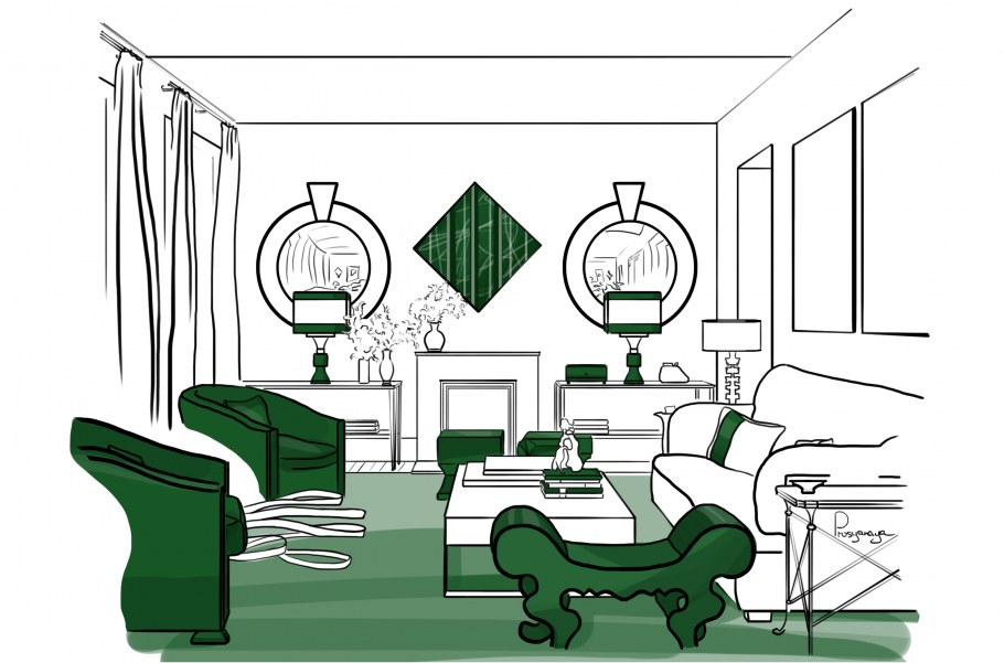 Little Greene цвет Harley Green 312