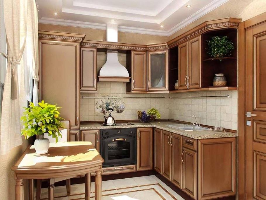 Кухня классика темная