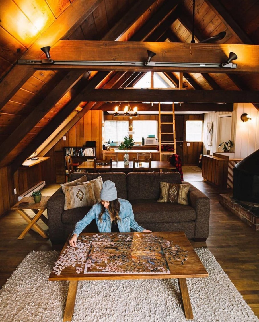 Дом шалаш внутри