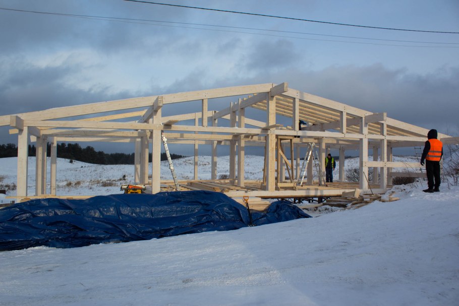 Современный одноэтажный дом