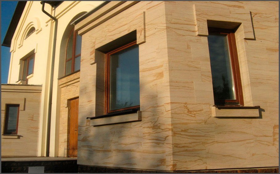 Гибкий камень для фасада