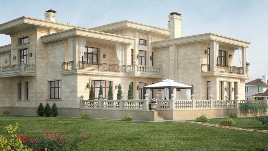 Травертин iz Travertin фасад