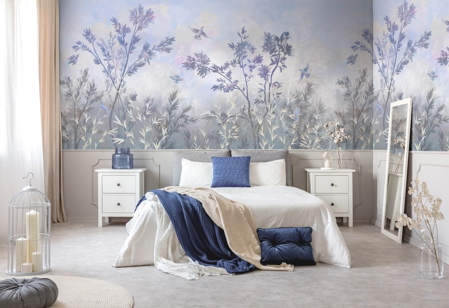 Affresco Павлины фреска в спальне