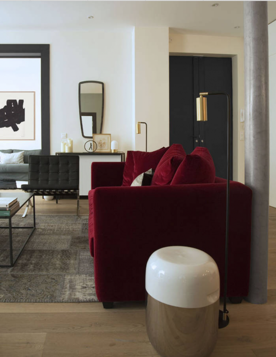 Винный цвет в интерьере